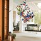 Memorial Day Patriotic 4th of July House Flag 28x40 Inch Double Sided Outside, Flowers Cross Yard Outdoor Decoration
